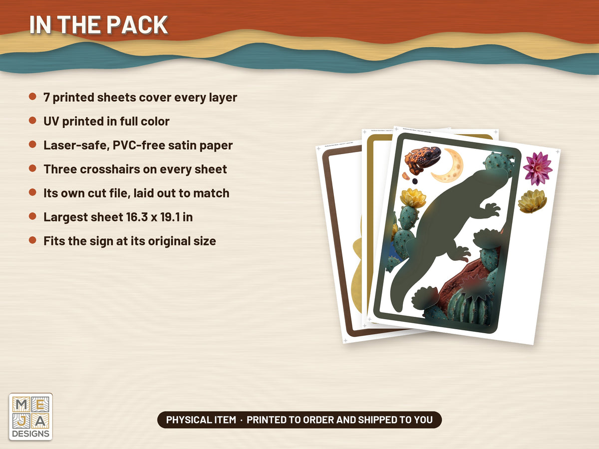 Gila Monster Desert Bloom sticker pack: what is in the pack