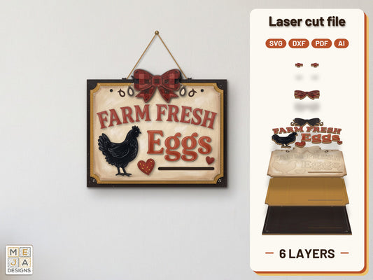 Farm Fresh Eggs Sign: hero