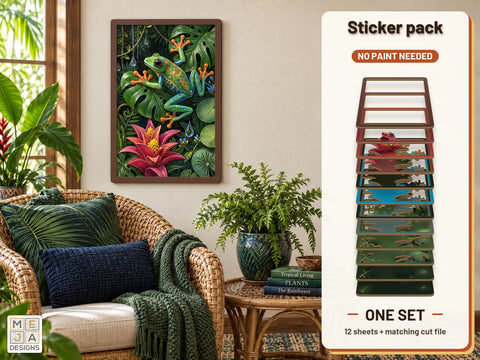 Red-Eyed Tree Frog Jungle Sticker Pack