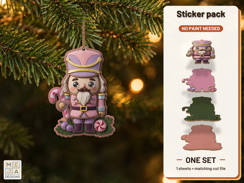 Sugar Plum Nutcracker Ornament Sticker Pack
