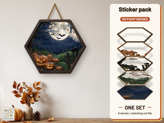 Halloween Pumpkin Patch sticker pack: the printed sticker pack