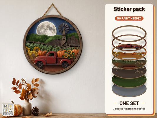 Harvest Moon Farm Truck sticker pack: the printed sticker pack