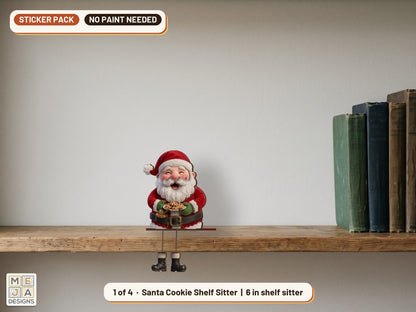 Classic Christmas Shelf Sitter Set sticker pack: design 1 of the bundle