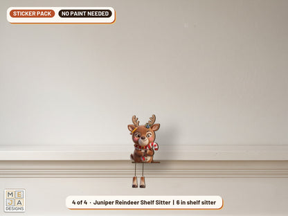 Classic Christmas Shelf Sitter Set sticker pack: design 4 of the bundle