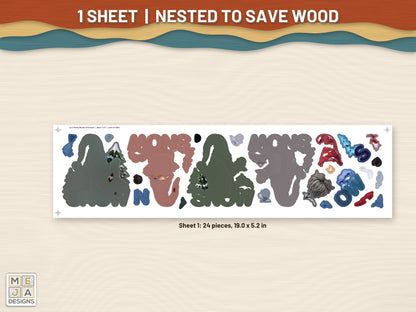 Let It Snow Gnome Ornament sticker pack: every sticker sheet in the pack