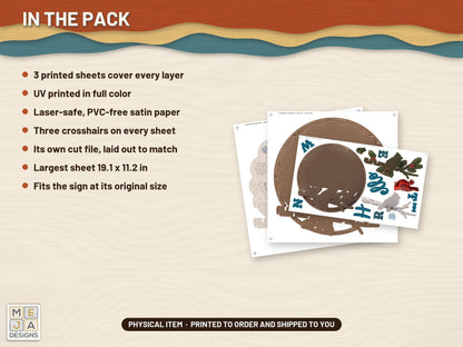 Hello Winter Cardinal Sign sticker pack: what is in the pack