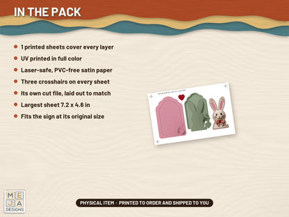Easter Bunny Gift Tag sticker pack: what is in the pack
