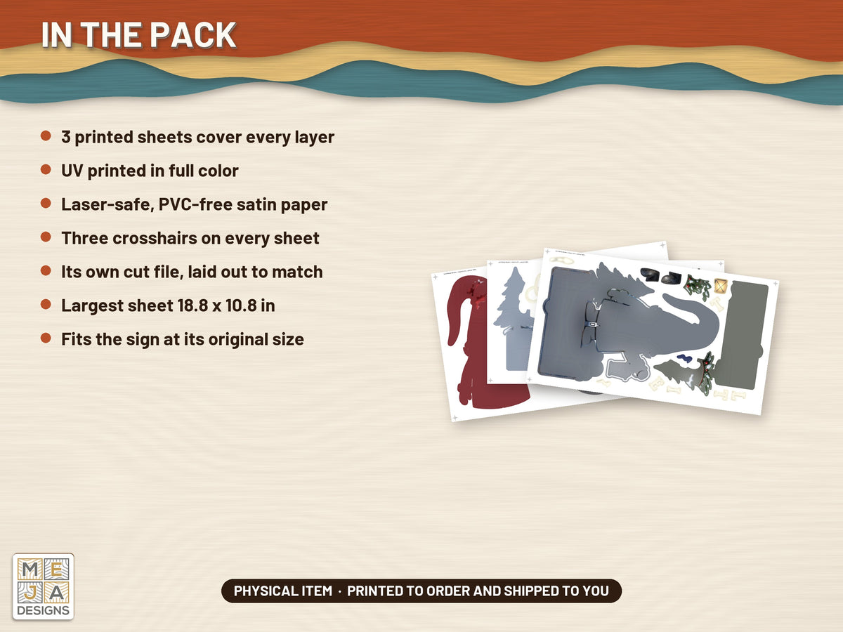 Let It Snow Gnome sticker pack: what is in the pack