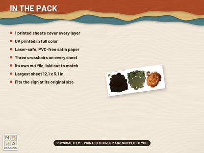 Vine Wreath Jack-O'-Lantern Magnet sticker pack: what is in the pack