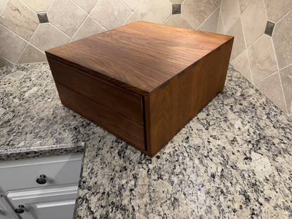 Drawer Unit | Black Walnut, Half Blind Dovetail, 5/8" Sides, 1/4" Birch Ply Bottom, Clear Coated, Inset Drawer Front