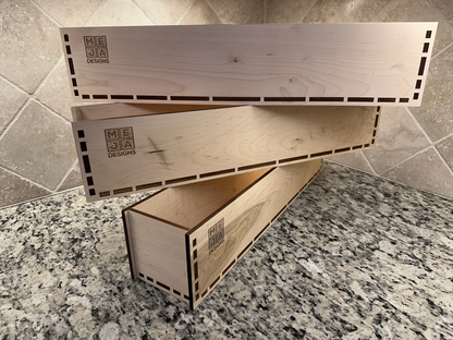 Drawer | Maple - Laser Box Joint - 1/4"Sides - 1/4" Maple Bottom - Unfinished