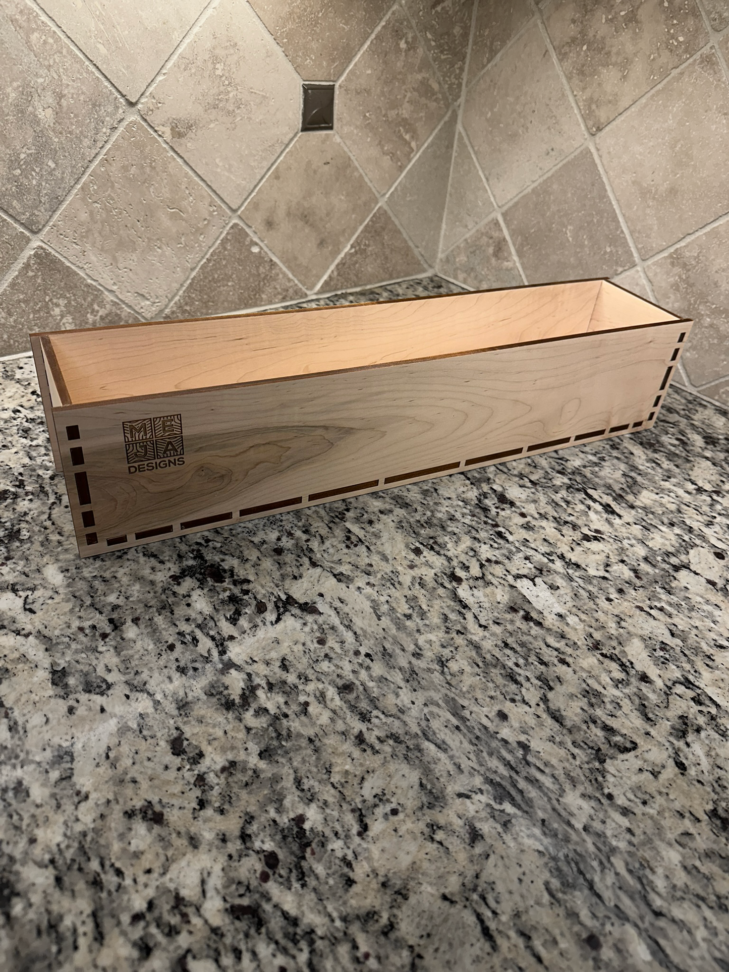 Drawer | Maple - Laser Box Joint - 1/4"Sides - 1/4" Maple Bottom - Unfinished