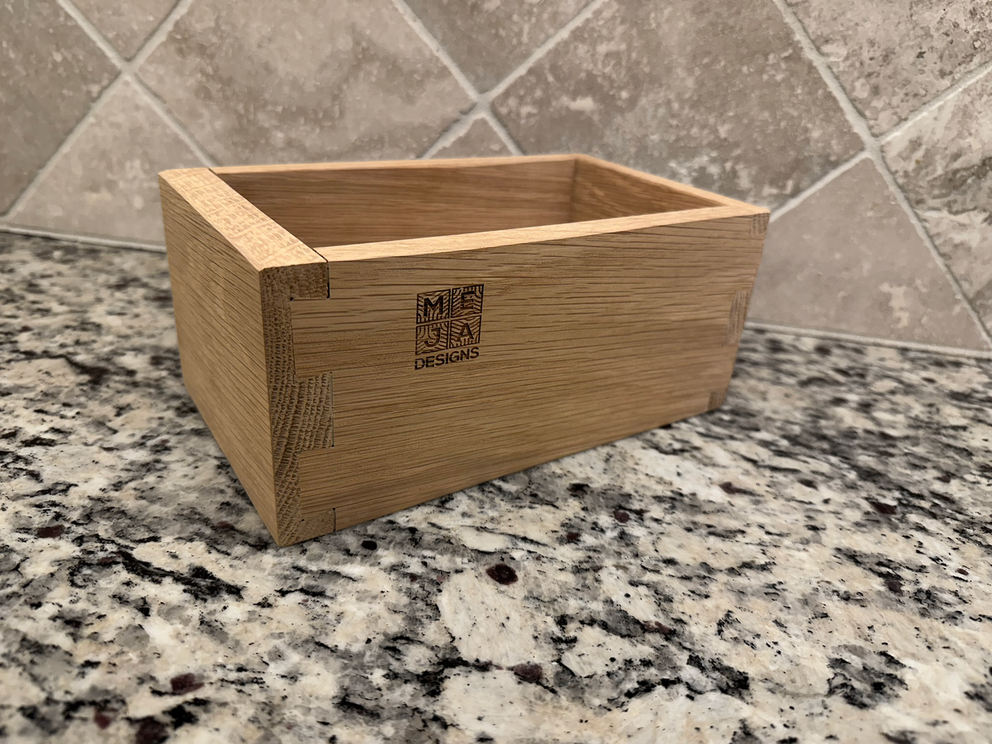 Drawer | White Oak Box, Half Blind Dovetail, 3/4" Front 5/8" Sides 1/4" Birch Ply Bottom, Unfinished