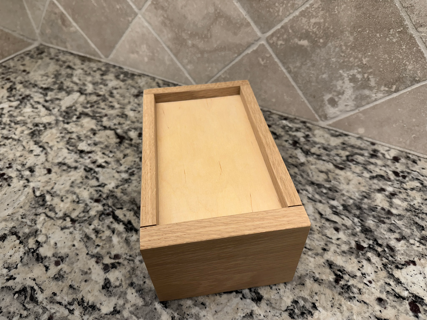 Drawer | White Oak Box, Half Blind Dovetail, 3/4" Front 5/8" Sides 1/4" Birch Ply Bottom, Unfinished