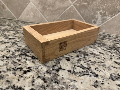 Drawer | White Oak Box, Half Blind Dovetail, 3/4" Front 5/8" Sides 1/4" Birch Ply Bottom, Unfinished