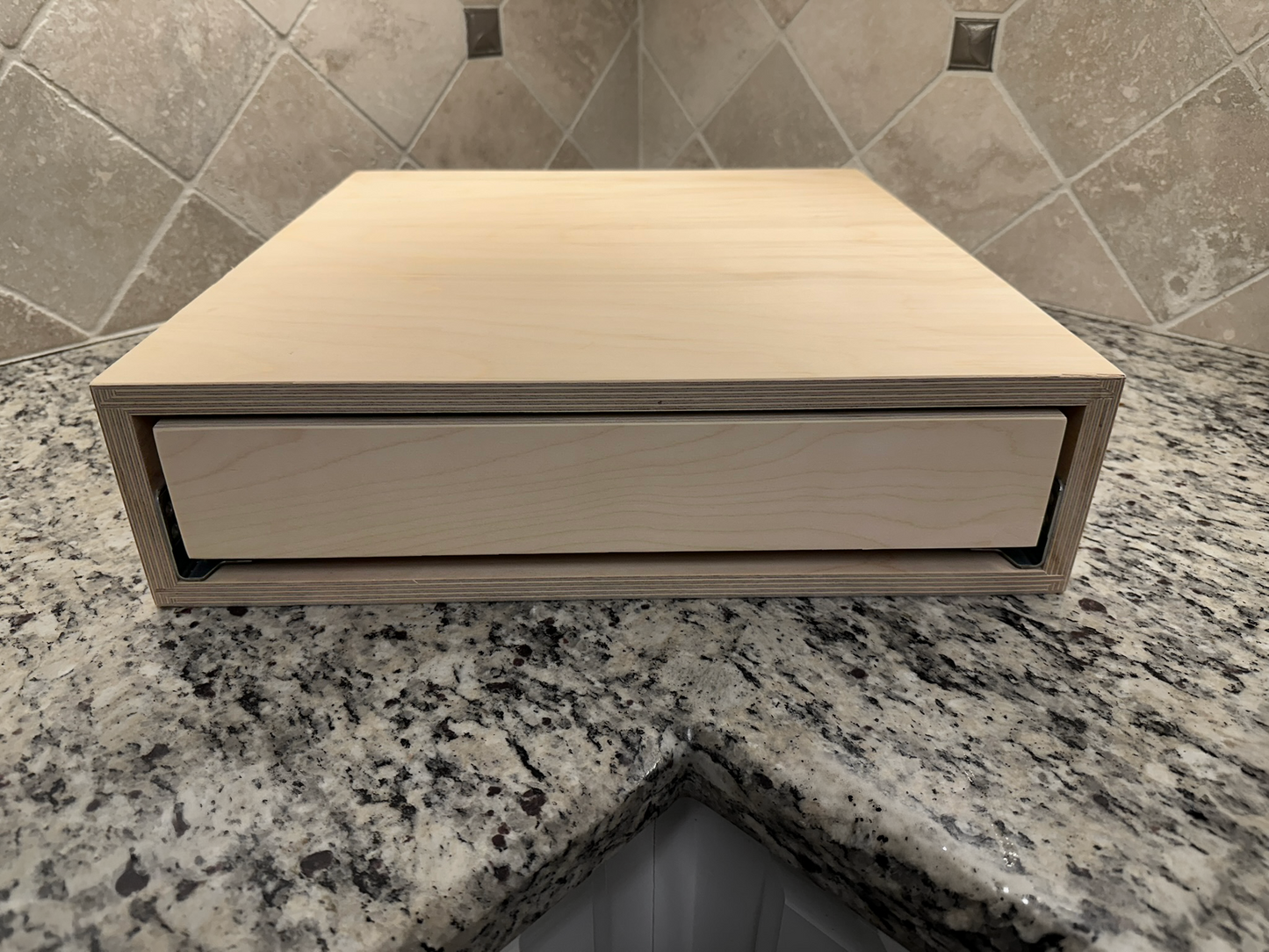 Drawer Unit | Baltic Birch Plywood, Half Blind Dovetail, Locking Miters, 1/2" Sides, 1/4" Birch Ply Bottom, Unfinished, No Drawer Front
