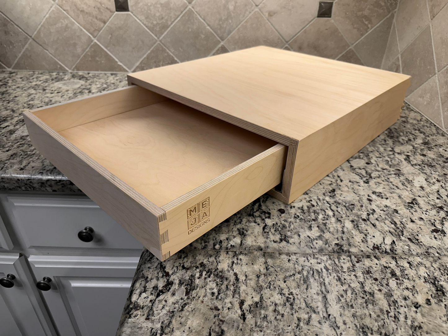 Drawer Unit | Baltic Birch Plywood, Half Blind Dovetail, Locking Miters, 1/2" Sides, 1/4" Birch Ply Bottom, Unfinished, No Drawer Front