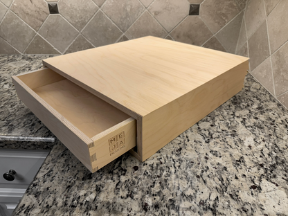 Drawer Unit | Baltic Birch Plywood, Half Blind Dovetail, Locking Miters, 1/2" Sides, 1/4" Birch Ply Bottom, Unfinished, No Drawer Front