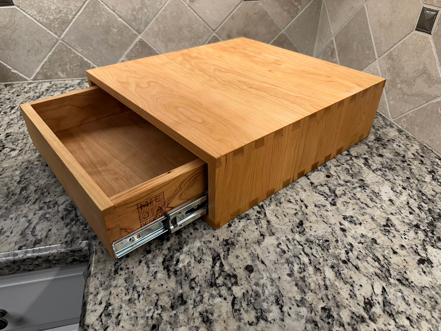 Drawer Unit | Cherry, Half Blind Dovetail, 5/8" Sides, 1/4" Cherry Bottom, Clear Coated, No Drawer Front