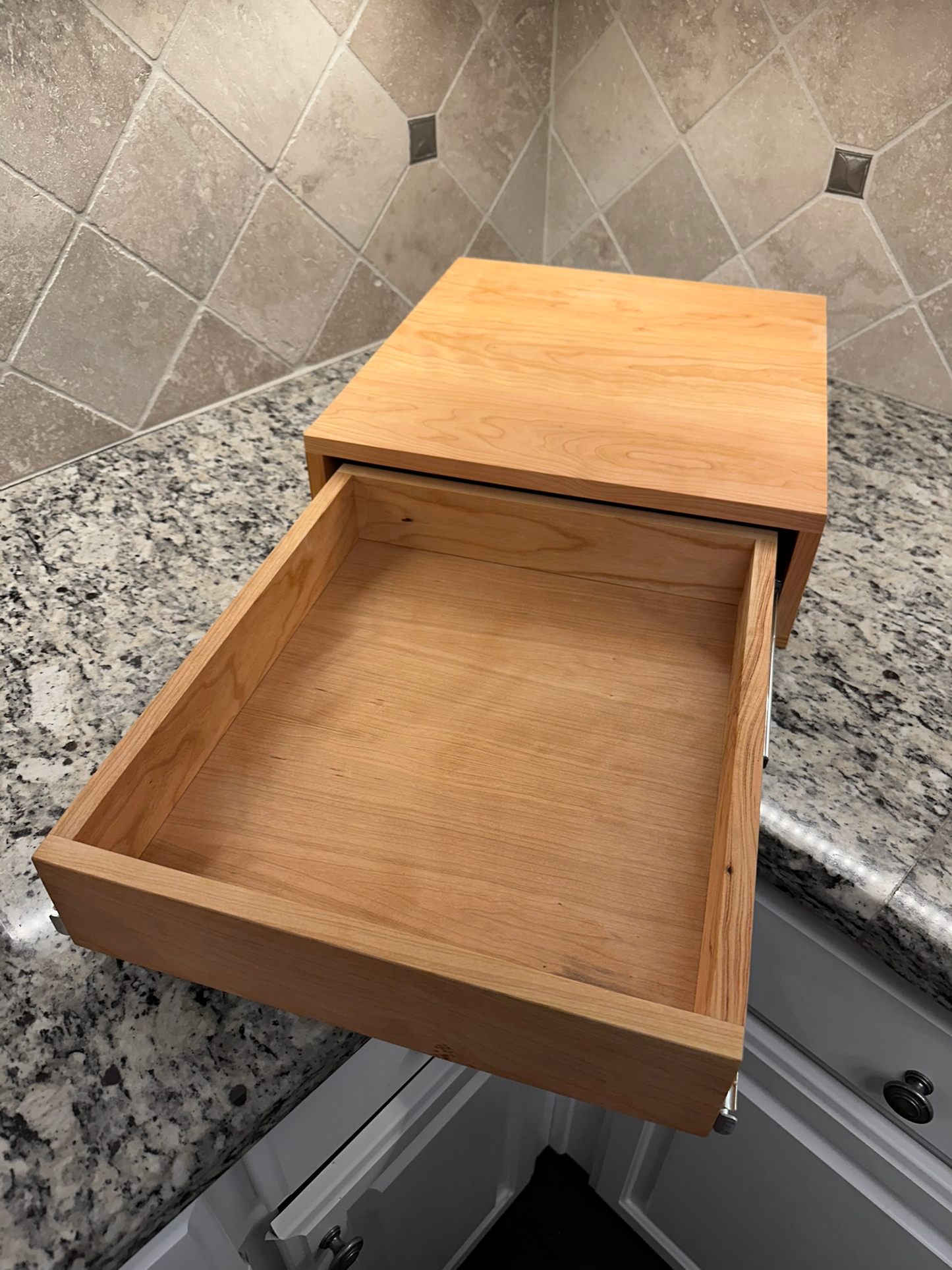Drawer Unit | Cherry, Half Blind Dovetail, 5/8" Sides, 1/4" Cherry Bottom, Clear Coated, No Drawer Front