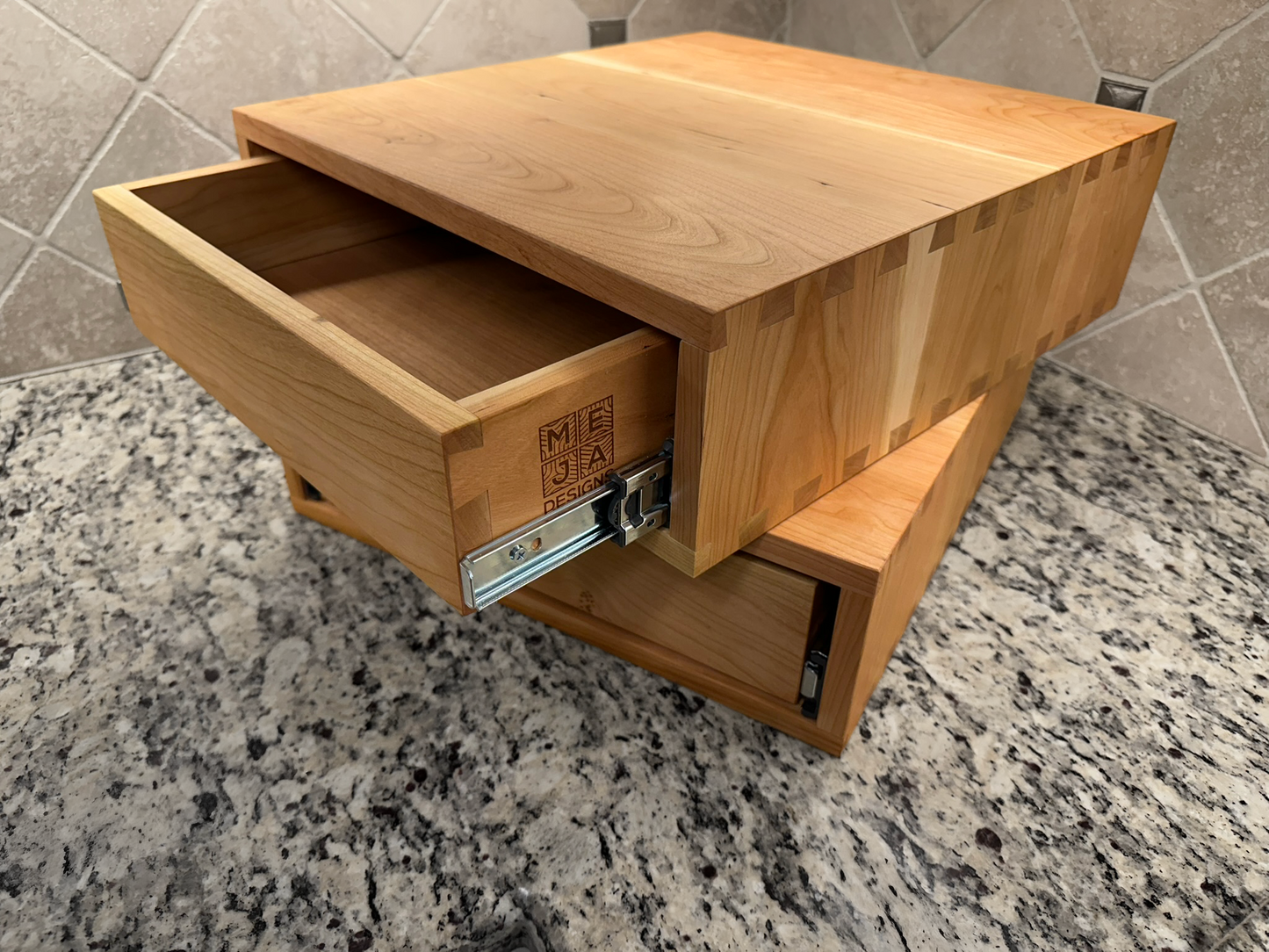 Drawer Unit | Cherry, Half Blind Dovetail, 5/8" Sides, 1/4" Cherry Bottom, Clear Coated, No Drawer Front