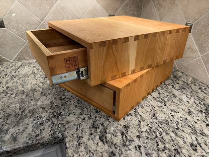 Drawer Unit | Cherry, Half Blind Dovetail, 5/8" Sides, 1/4" Cherry Bottom, Clear Coated, No Drawer Front
