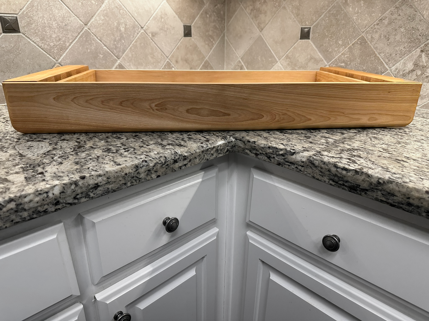 Drawer Unit | Birch, Half Blind Dovetail, 5/8" Sides, 1/4" Birch Ply Bottom, Clear Coated, Open Top Desk Mounted, Front Mounted Drawer Front