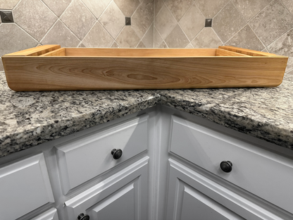Drawer Unit | Birch, Half Blind Dovetail, 5/8" Sides, 1/4" Birch Ply Bottom, Clear Coated, Open Top Desk Mounted, Front Mounted Drawer Front