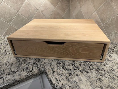 Drawer Unit | White Oak, Half Blind Dovetail, 5/8" Sides, 1/4" Birch Ply Bottom, UnFinished, Pull Cutout, No Drawer Front