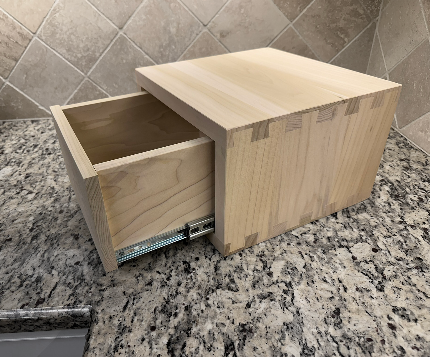 Drawer Unit | Poplar, Half Blind Dovetail, 1" Sides, 1/4" Birch Ply Bottom, UnFinished, Inset Drawer Front