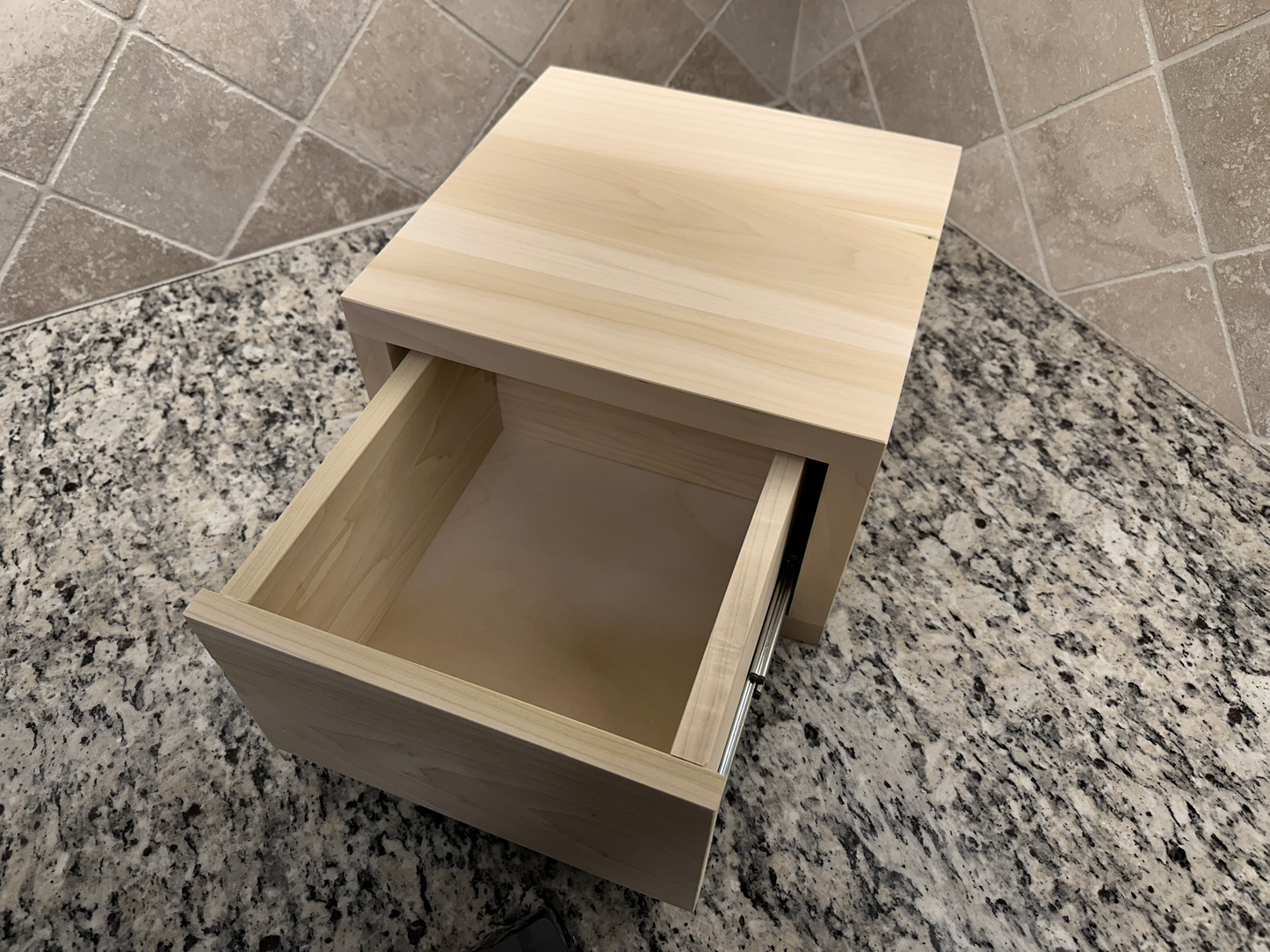 Drawer Unit | Poplar, Half Blind Dovetail, 1" Sides, 1/4" Birch Ply Bottom, UnFinished, Inset Drawer Front