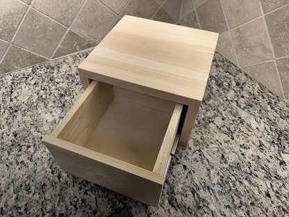 Drawer Unit | Poplar, Half Blind Dovetail, 1" Sides, 1/4" Birch Ply Bottom, UnFinished, Inset Drawer Front