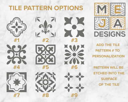 Rustic Cherry Wood Coat Rack w/ Shelf, Tiles and Black Hooks