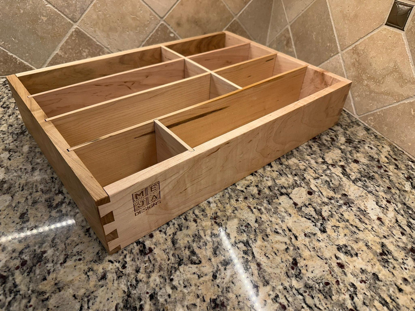 Drawer | Maple - Half Blind Dovetails - 5/8" Sides - 1/4" Birch ply Bottom - Clear Coated