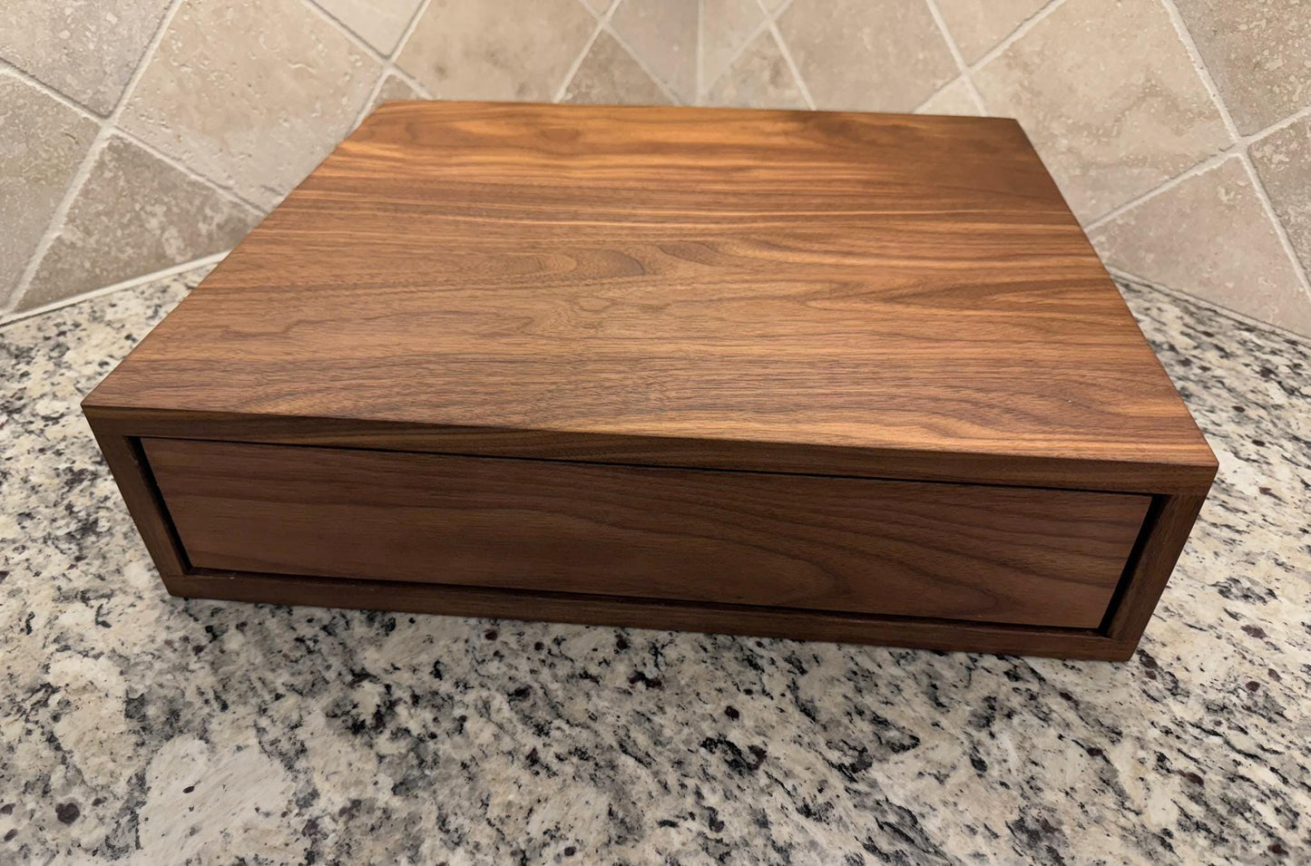 Drawer Unit | Black Walnut, Half Blind Dovetail, 5/8" Sides, 1/4" Birch Ply Bottom, Clear Coated, Inset Drawer Front