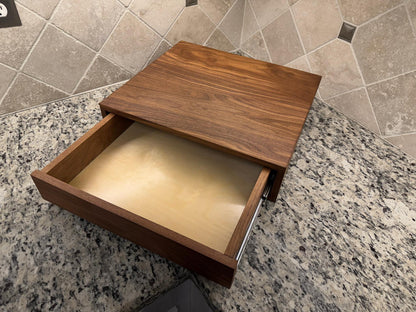 Drawer Unit | Black Walnut, Half Blind Dovetail, 5/8" Sides, 1/4" Birch Ply Bottom, Clear Coated, Inset Drawer Front