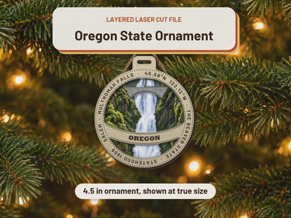 Oregon State Ornament laser cut file: video